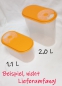 Preview: Streudose mit Deckel (orange) 2 L (ca.19x10x18,5cm) von Gies